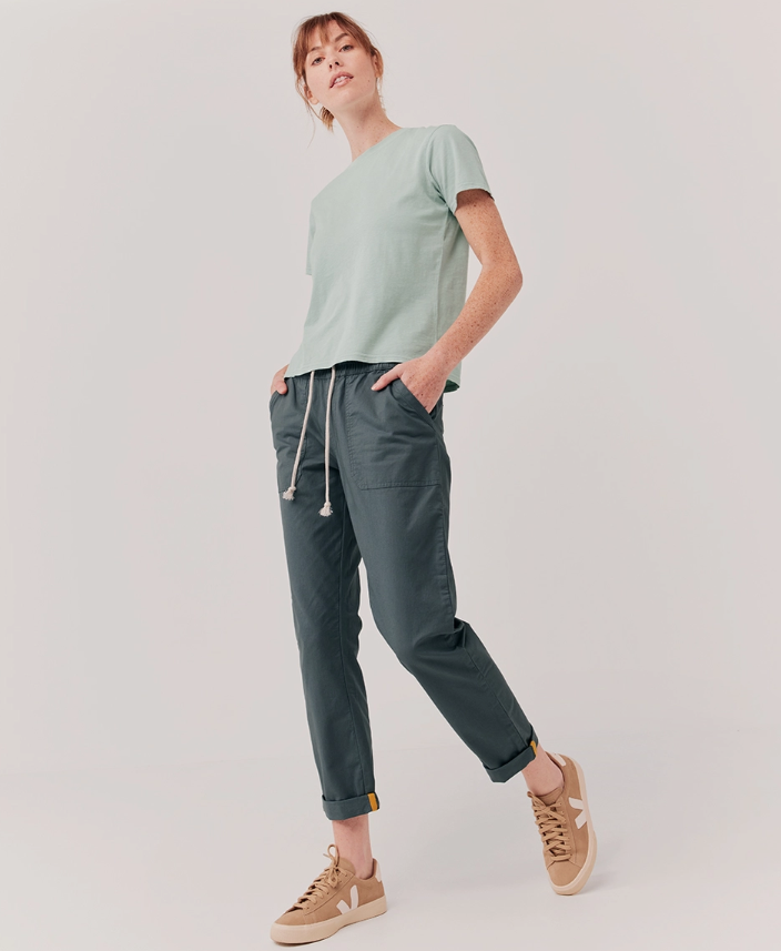 Woven Twill Roll Up Pant – Afterglow Market