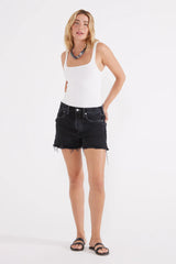 ÉTICA Denim - Haven Relaxed Short | Made from Upcycled Materials | Black Pearl - Cutoffs - Afterglow Market