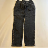 #save - J Brand Size 27 Houlihan Gray Zip Ankle Cargo Pants With Zipper Bottoms - Afterglow Market