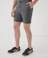 Pact - Stretch French Terry Short | Medium Grey Heather - Athletic - Afterglow Market