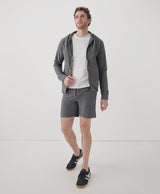 Pact - Stretch French Terry Short | Medium Grey Heather - Athletic - Afterglow Market