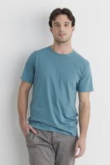 Fair Indigo - 100% Organic Cotton Crew Neck T-Shirt - Tops - Afterglow Market