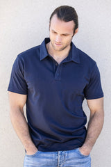 Fair Indigo - 100% Organic Cotton Polo Shirt - Tops - Afterglow Market