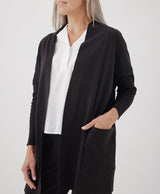 Pact - Airplane Cardigan | 100% Organic Cotton and Fair Trade | Black - Cardigans - Afterglow Market