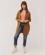 Pact - Airplane Cardigan | 100% Organic Cotton and Fair Trade | Golden Brown - Cardigans - Afterglow Market
