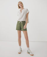 Pact - Daily Twill Short | Olivine - Drawstring - Afterglow Market
