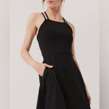 Pact - Fit & Flare Strappy Dress | Black - Strap Mini - Afterglow Market
