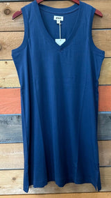 Pact - #GIVEAWAY | Softspun A-Line Tank Dress | French Navy - Tank Knee-Length - Afterglow Market