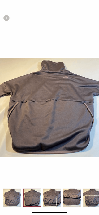 TNF North Face S/M Gray Cozy Slacker Fleece Lined Hi-Low Sweatshirt