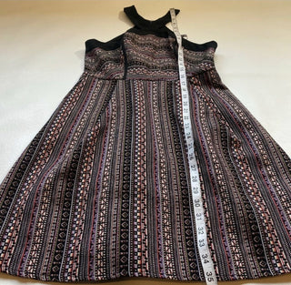 NWT $108 BCBGeneration Size 6 Criss Cross Multicolored Jacquard Dress