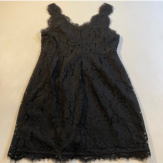 Joie $338 Size S Black Rory Scalloped Eyelash Lace Short Cocktail Party Dress