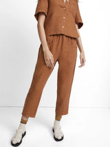 Mate The Label - Linen High Waisted Pant - Bottoms - Afterglow Market