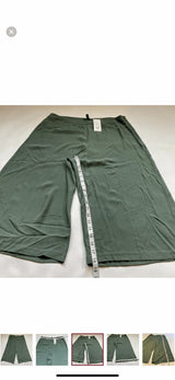 Eileen Fisher - NWT $338 Eileen Fisher Size 12 100% Silk Culotte Pants In Nori Green - Pants - Afterglow Market