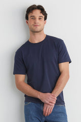 Fair Indigo - Organic Cotton Crew Neck T-Shirt - Tops - Afterglow Market