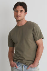 Fair Indigo - Organic Cotton Crew Neck T-Shirt - Tops - Afterglow Market