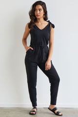 Fair Indigo - Organic French Terry Jumpsuit - Jumpsuits - Afterglow Market