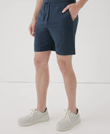 Pact - Stretch French Terry Short | French Navy Heather - Athletic - Afterglow Market