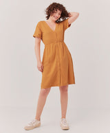 Pact - The Portside Button-Front Dress - Dresses - Afterglow Market