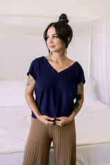 People of Leisure - Vacation V Neck Tee - Tops - Afterglow Market